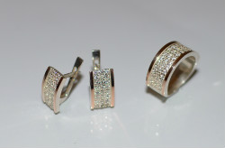 серебро с золотыми накладками